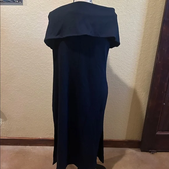 Eloquii off shoulder, black maxi dress, size 14, NWT | offer in description - Picture 3 of 5